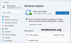 What is Windows Update Error KB5022360?